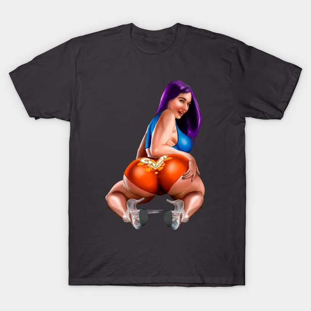 PIN UP MEGAMILF CRUSH T-Shirt by Killbiroarts